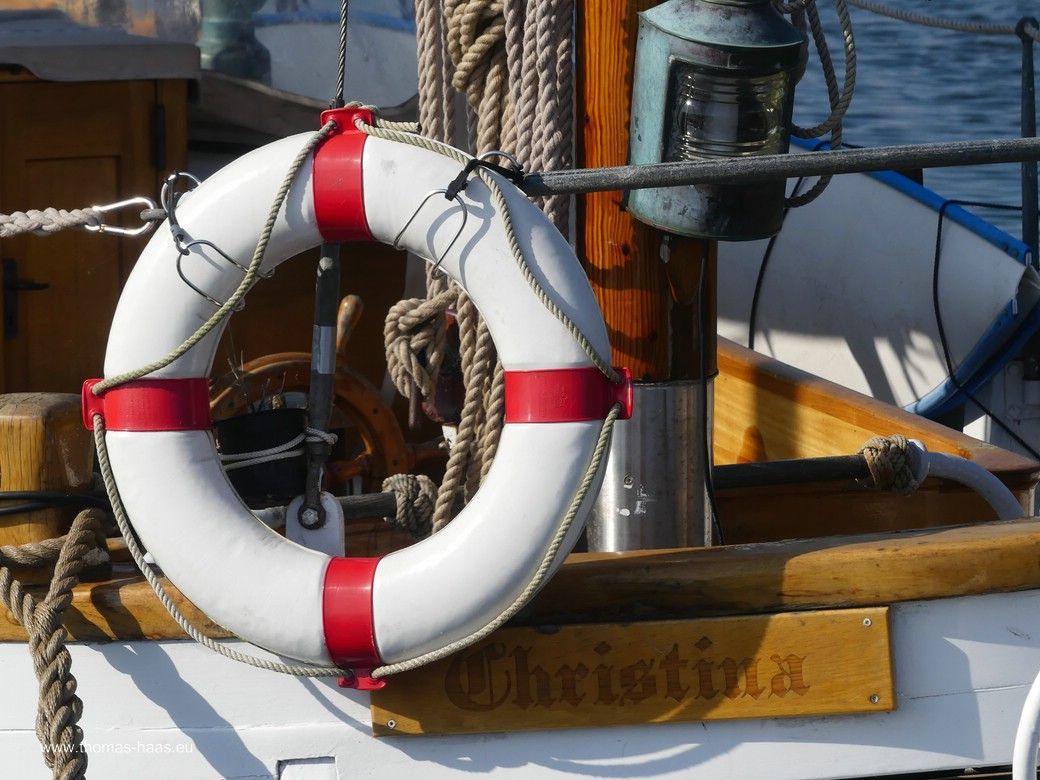 Die „Christina“ im Museumshafen Kappeln, August 2025 Die „Christina“ im Museumshafen Kappeln, August 2025