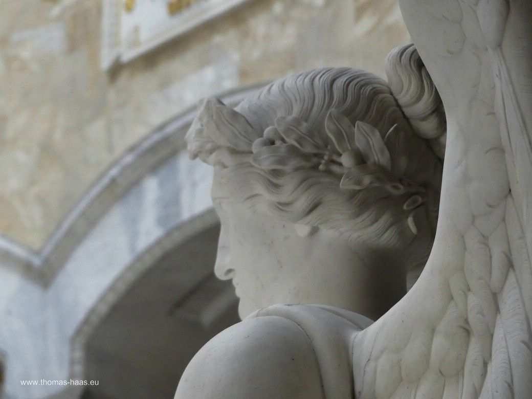 Siegesgöttinnen (Viktorien) - Detail, Kopf Siegesgöttinnen (Viktorien) - Detail, Kopf