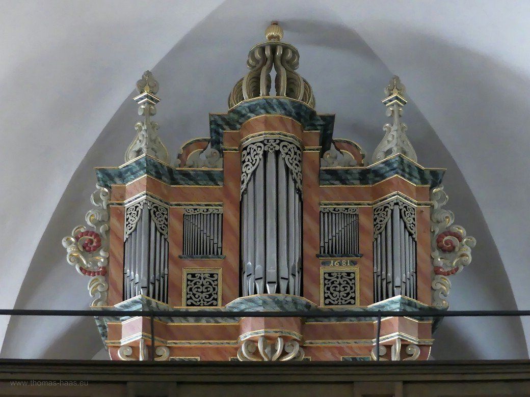 Orgelprospekt in Schliprüthen, 1681 Orgelprospekt in Schliprüthen, 1681