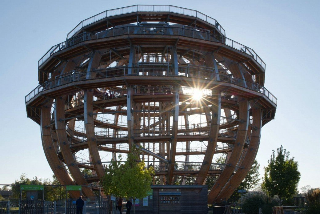 Das Motiv von Yannick Musch, die Holzkugel mit dem Sonnensternchen, 2021 Das Motiv von Yannick Musch, die Holzkugel mit dem Sonnensternchen, 2021