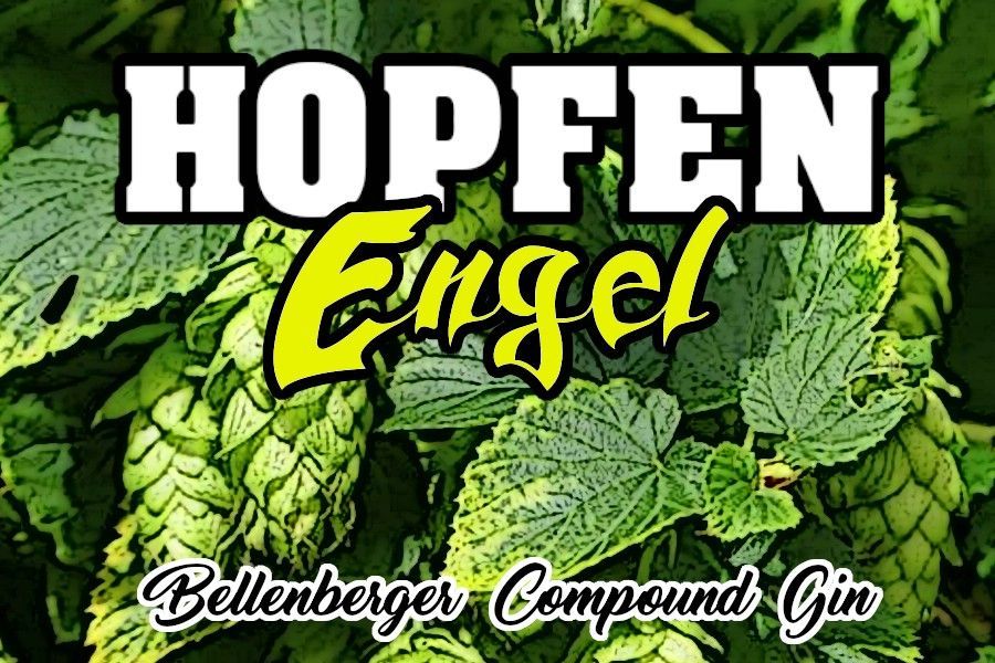 Etiketten Hofen Gin, Engel, 2023 © by Lucas Musch Etiketten Hopfen-Engel 2023 © by Lucas Musch