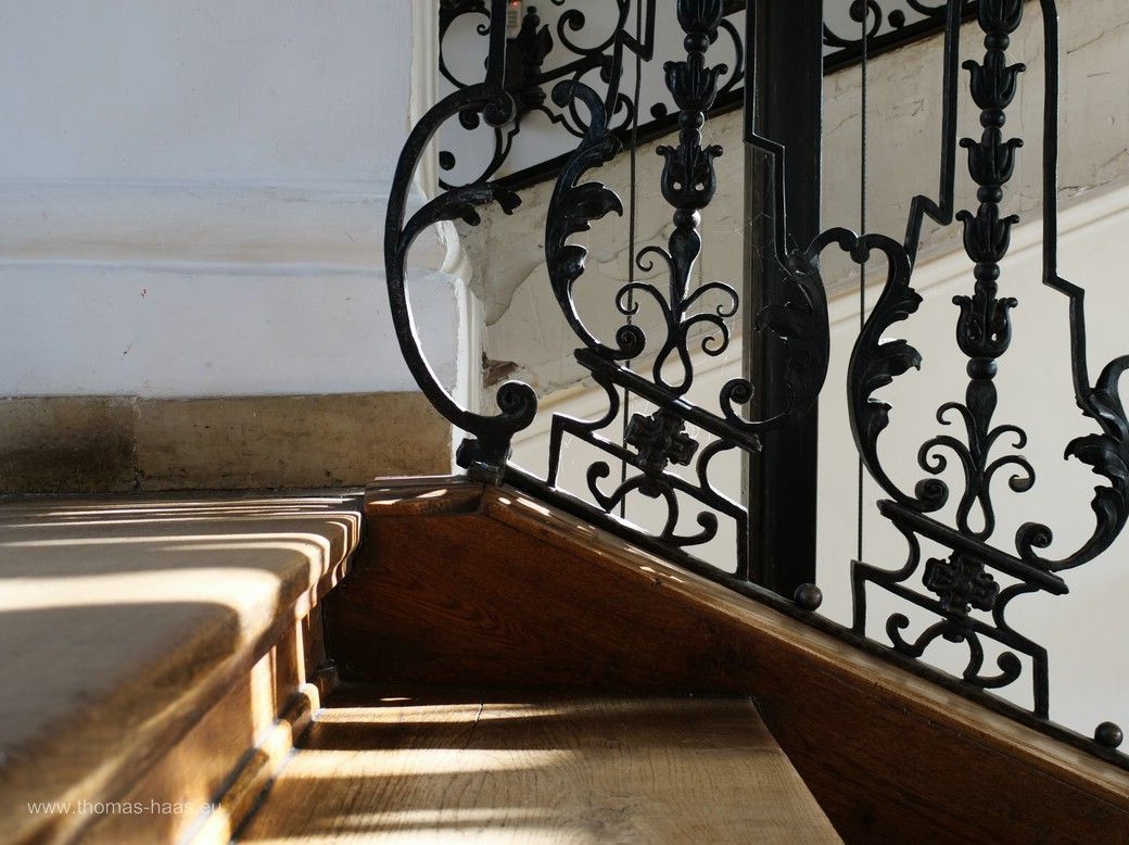 Treppe im Schloss Mochental, Architekturfotografie, Oktober 2024 Treppe im Schloss Mochental, Architekturfotografie, Oktober 2024