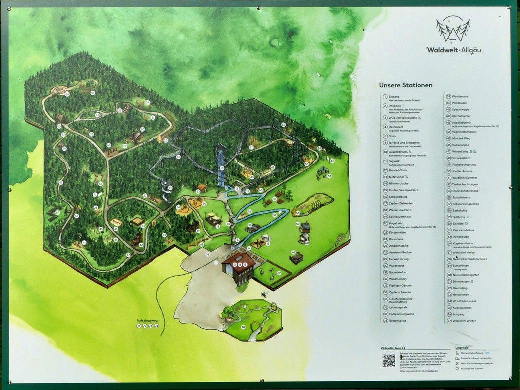 Skywalk Scheidegg - Lageplan Skywalk Scheidegg - Lageplan