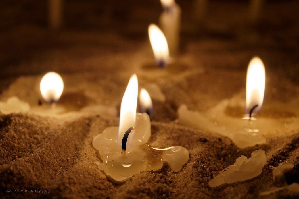 Kerzen im Ulmer Münster, Advent 2020 Kerzen im Ulmer Münster, Advent 2020