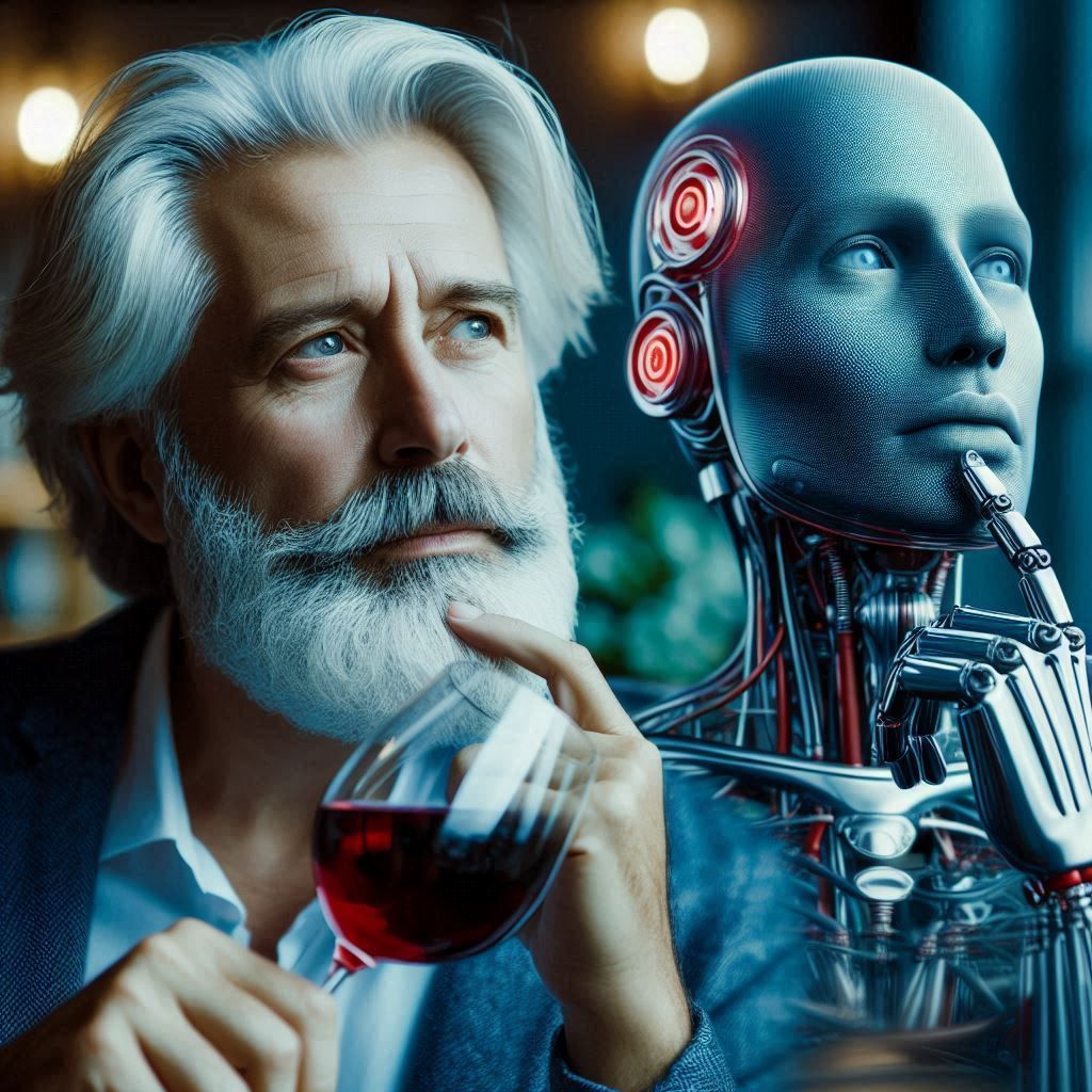 Rotweingedanken mit KI-Unterstützung, August 2024 Microsoft Designer mit DALL-E3 Rotweingedanken mit KI-Unterstützung, August 2024
Microsoft Designer mit DALL-E3