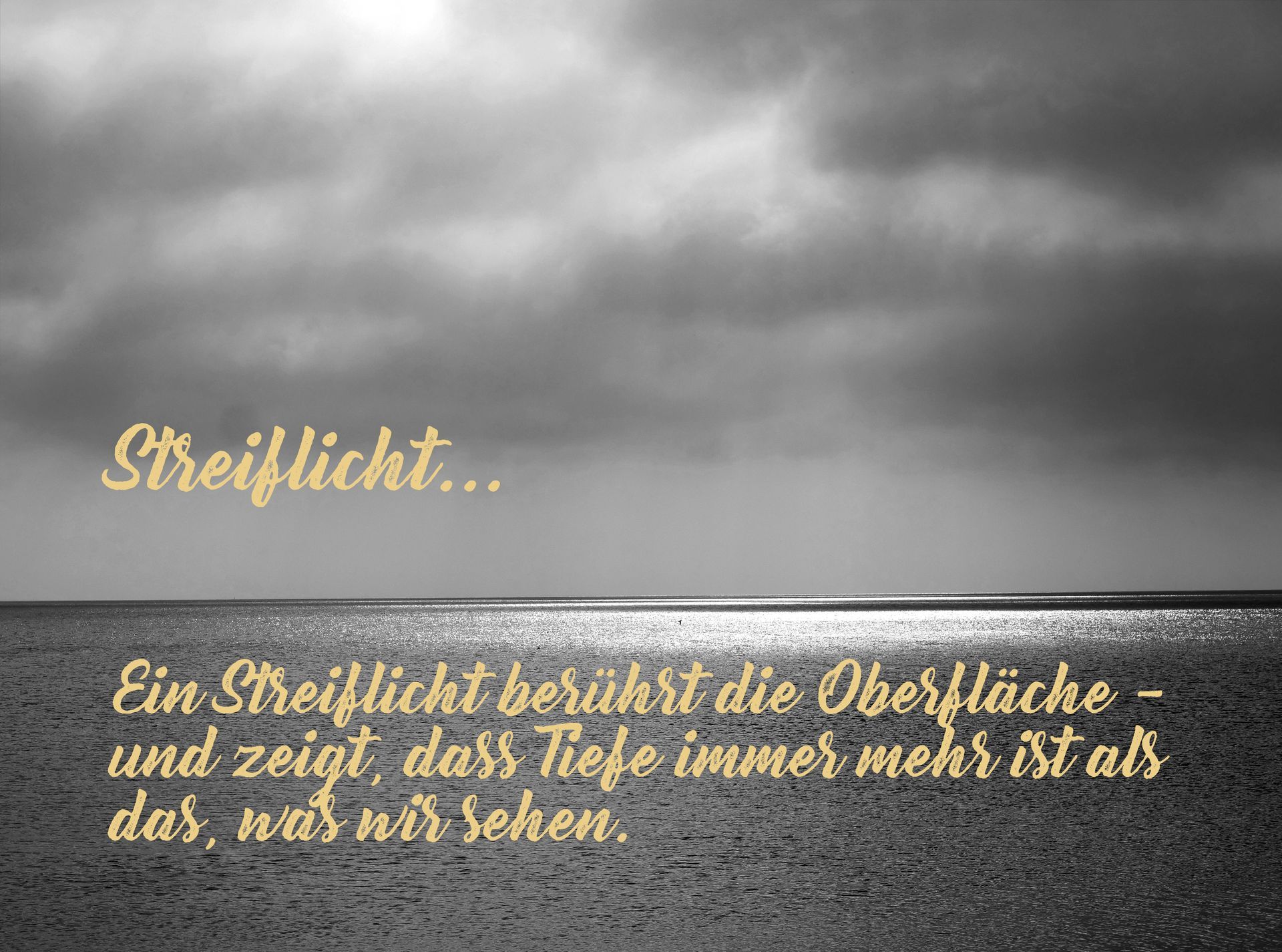 Streiflicht, fotografisches Zitat