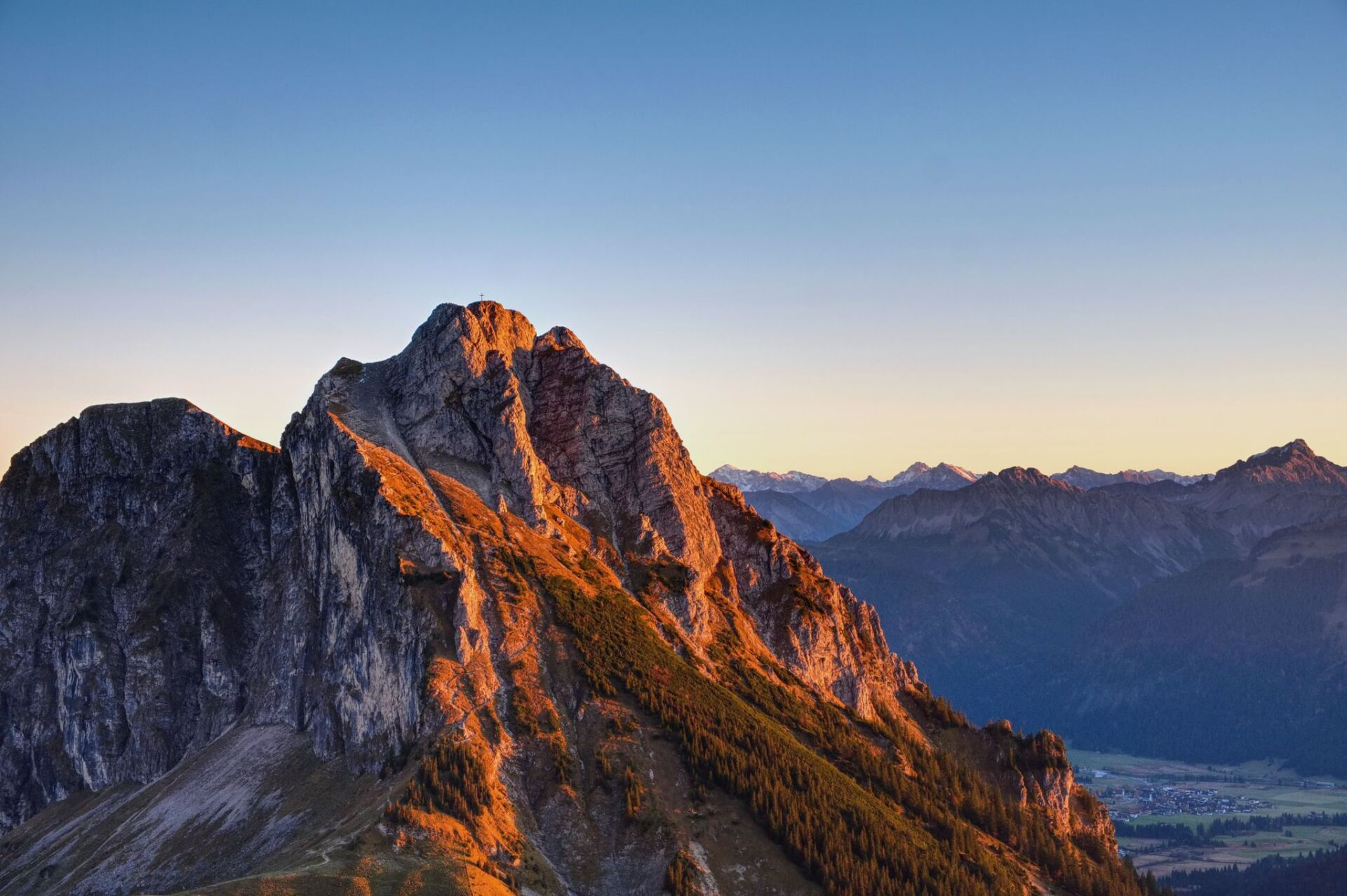 Der Aggenstein im Abendrot Der Aggenstein im Abendrot