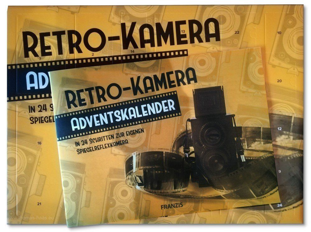 Adventskalender, Franzis Verlag, 2019 Die Verpackung mit der Aufbauaneitung...