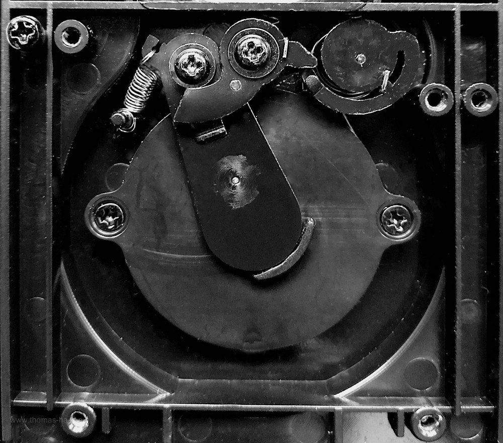 Der Verschluss der Retro-Kamera...