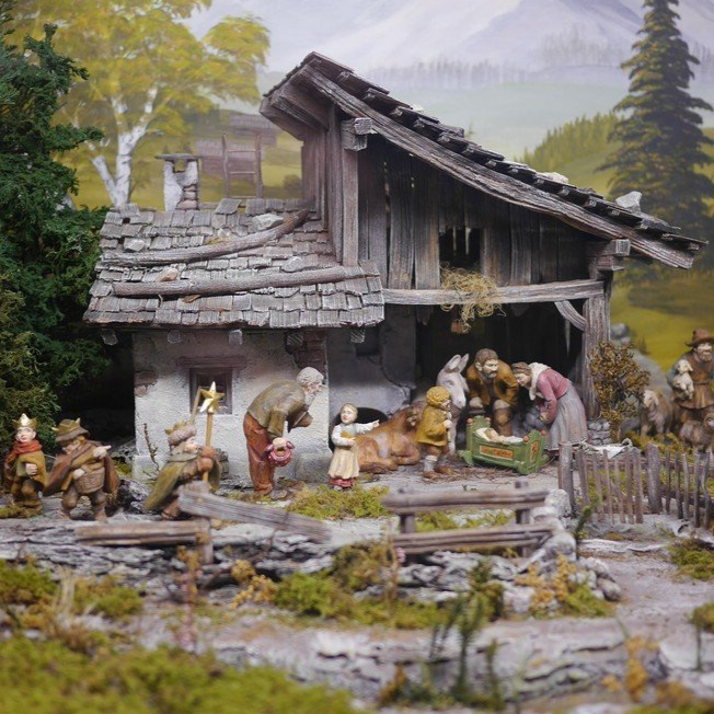 Krippenausstellung in Vöhringen, 2020 Alpenländische Krippendarstellung, 2020