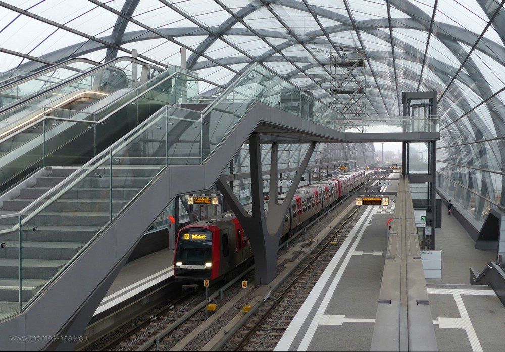 Zugausfahrt, U4, Hamburg, Elbbrücken, 2019