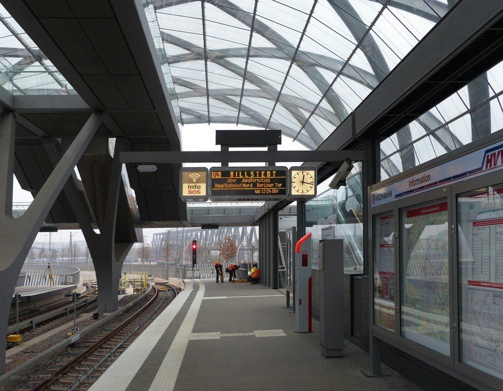 24 Minuten Architekurfotografie an der U$, Elbbrücken, Hamburg