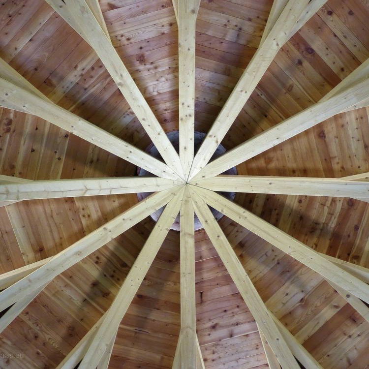 Holzdeckenkonstruktion, Bad Mergentheim Deckenkonstruktion Pavillon, Bad Mergentheim