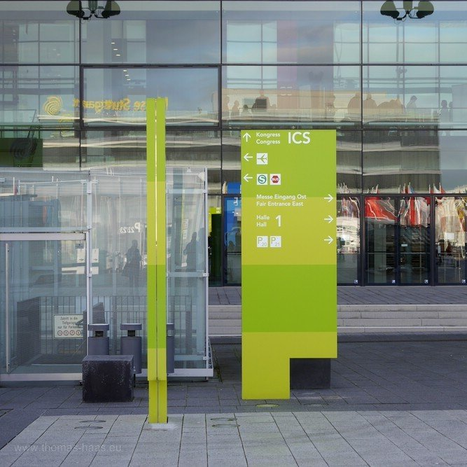 Messe Stuttgart, Janaur 2020 Vor der Messehalle...