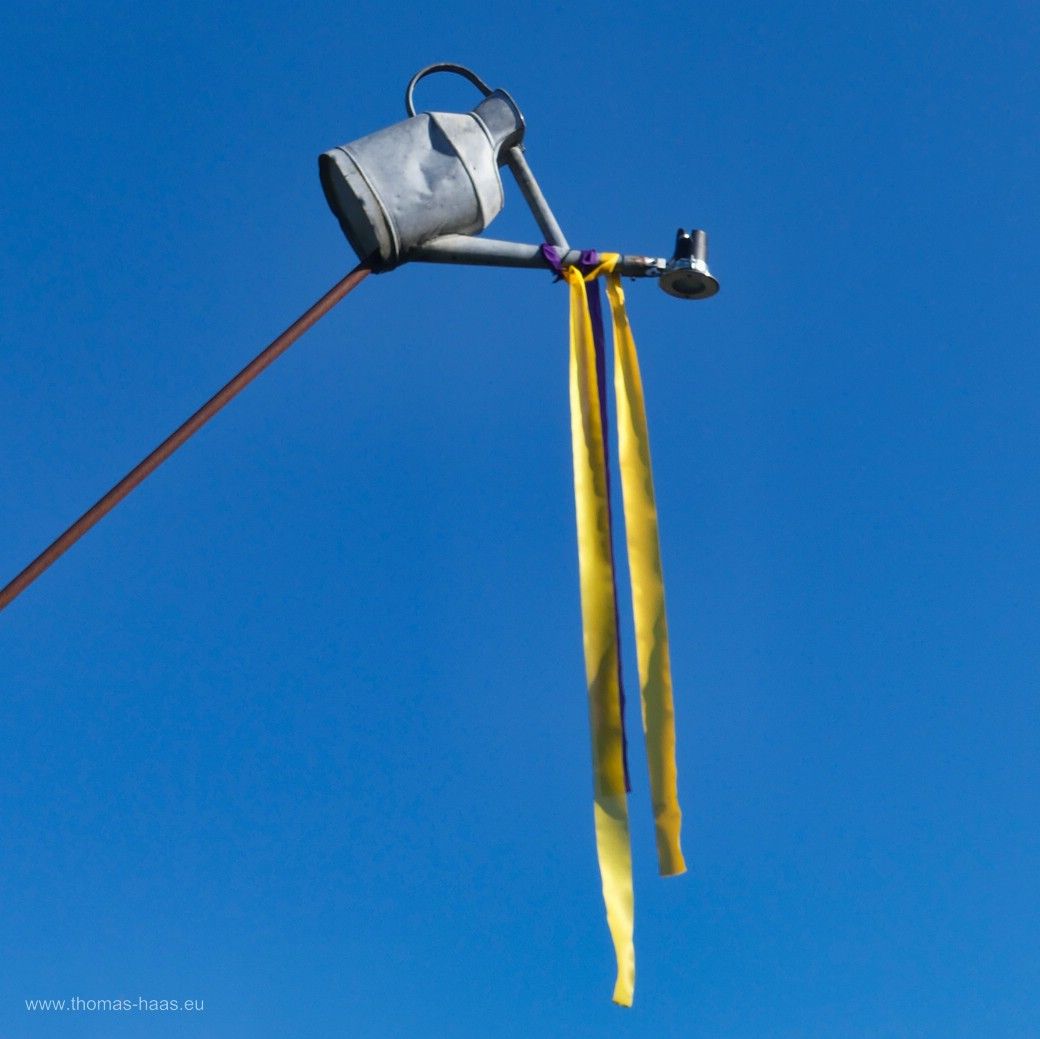 Gießkannenlampe a, Museum der Gartenkultur in Illertissen, März 2024 Gießkannenlampe a, Museum der Gartenkultur in Illertissen, März 2024