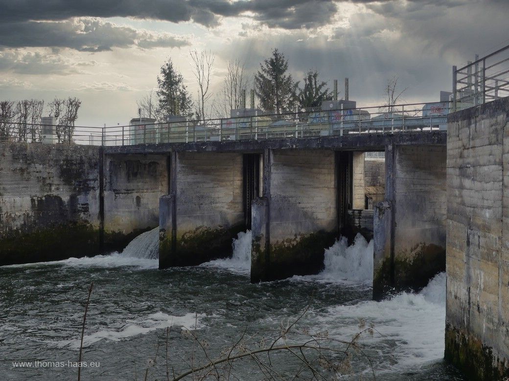 Auslaufwerk am Illerkanal, Illertissen-Au, März 2024 Auslaufwerk am Illerkanal, Illertissen-Au, März 2024