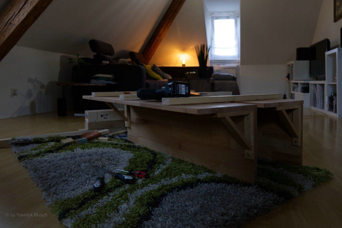 Ein Regal entsteht... Es wird gebastelt...