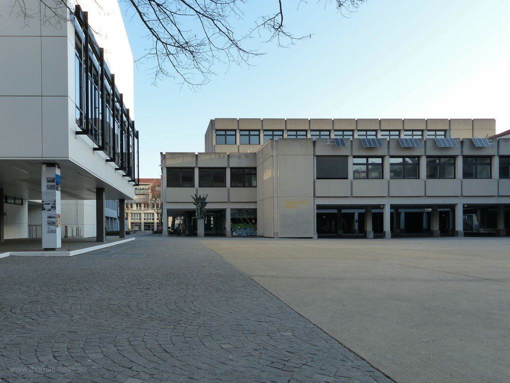 Am Kornhausplatz in Ulm Kornhausplatz, Frühjahr 2020