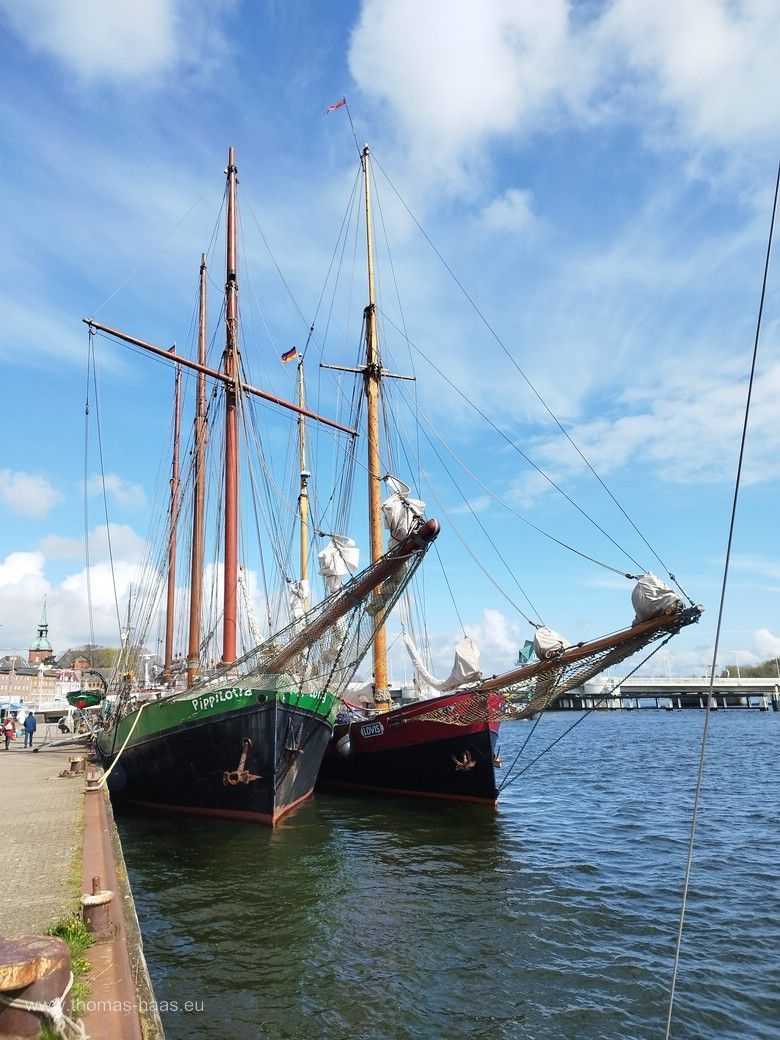 Segler „Pippilotta“ und „Lovis“ im Südhafen Kappeln... Segler „Pippilotta“ und „Lovis“ im Südhafen Kappeln...