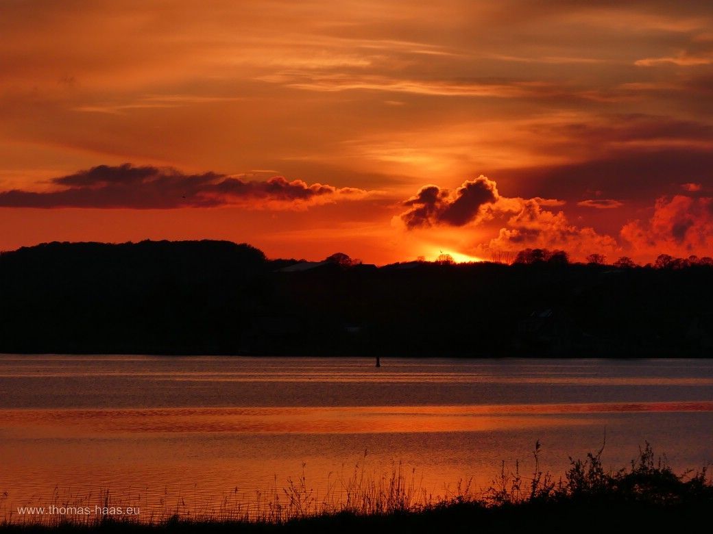 Sonnenuntergang über der Schlei im April 2024 Sonnenuntergang über der Schlei im April 2024