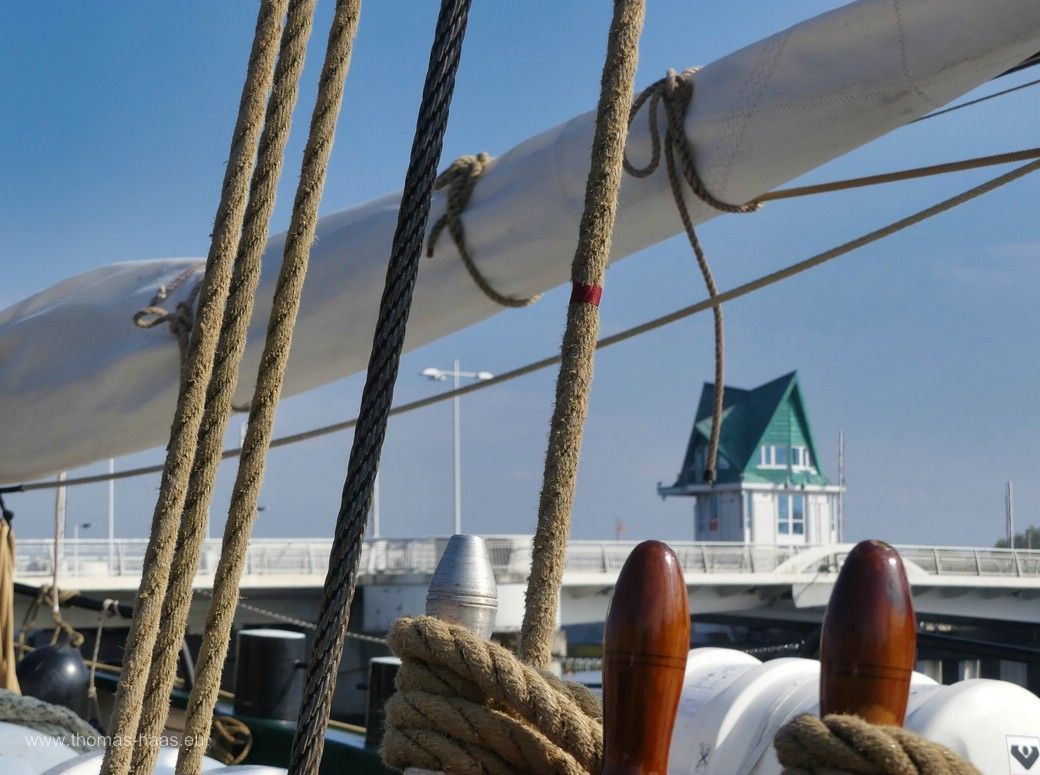 Maritimer Moment im Südhafen von Kappeln im April 2024