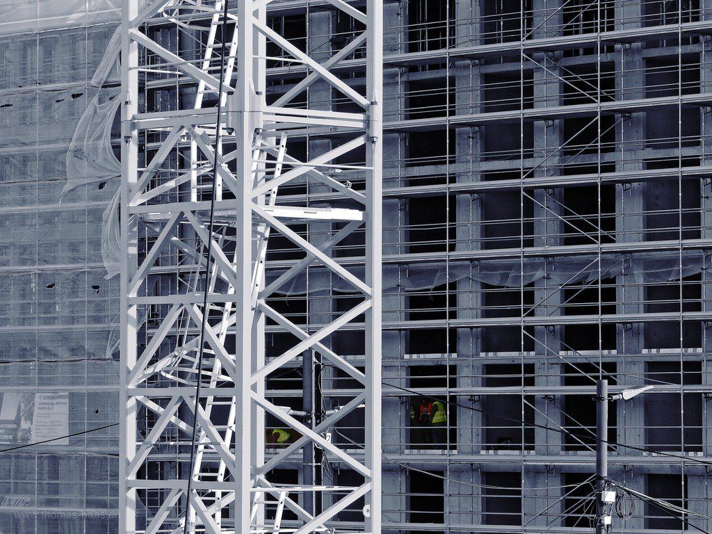 Grißbaustelle im Ulmer Bahnhofsviertel, Frühjahr 2020 Großbaustelle im Ulmer Bahnhofsviertel, 2020