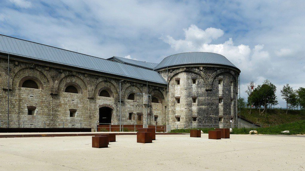 Die Wilhelmsburg in Ulm, Teil der Bundesfestung, am Festungsweg, Ulm, 2020 Wilhelmsburg, Ostflügel, Bundesfestung Ulm, 2020