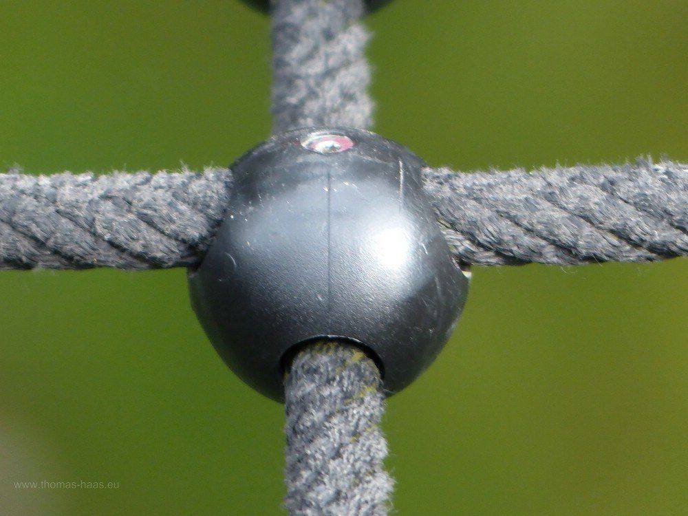 ...das Netz zwischen den Stützen...