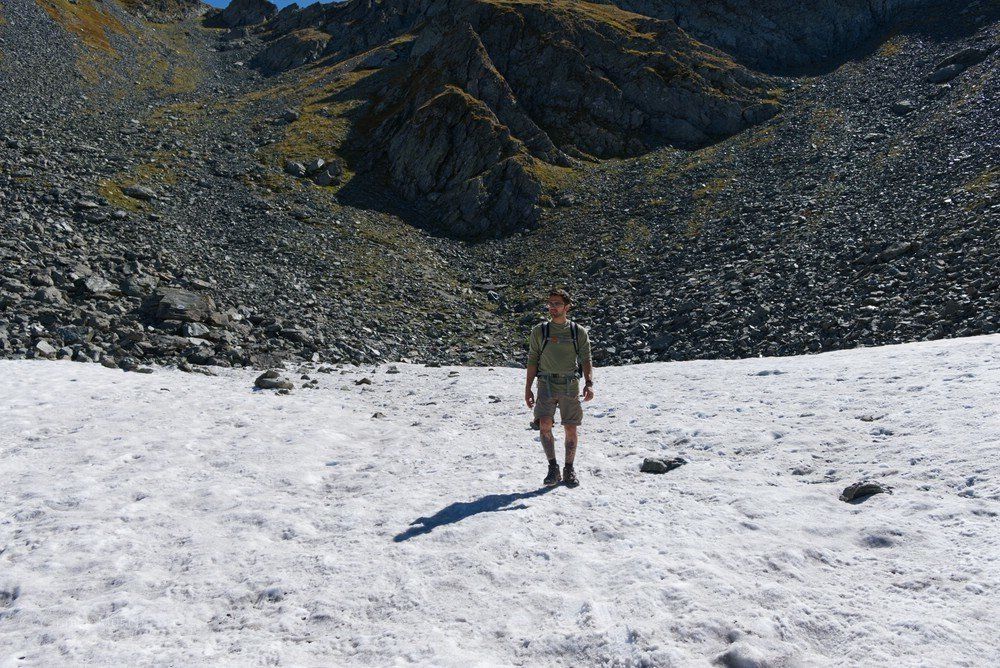 Schneefeld in den Karpaten, 2019