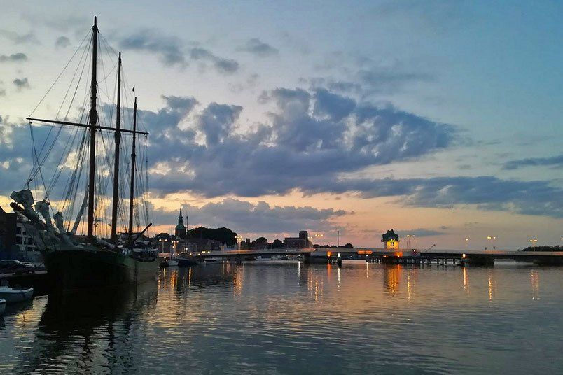 Das Original-Smartphone-Bild der Schleibrücke, Juli 2021 Das Original-Smartphone-Bild der Schleibrücke, Juli 2021