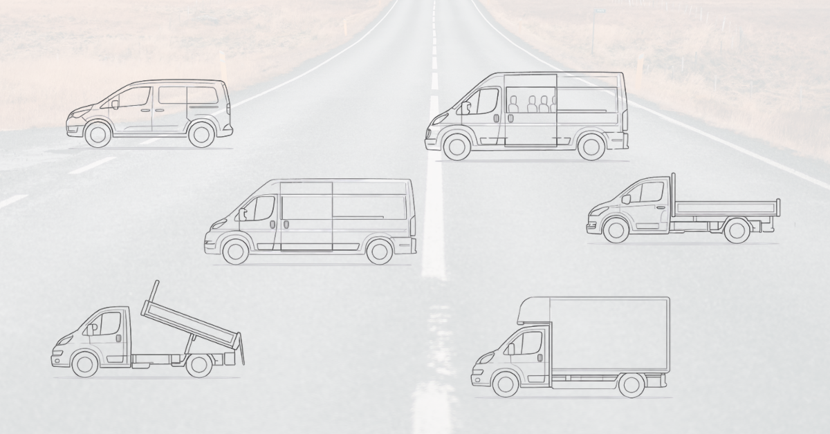Illustrations of the different van types
