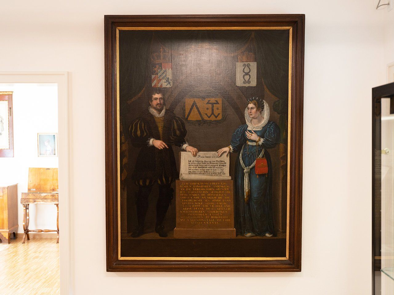 Valentin und Margarethe Ostertag in der Ausstellung im Stadtmuseum