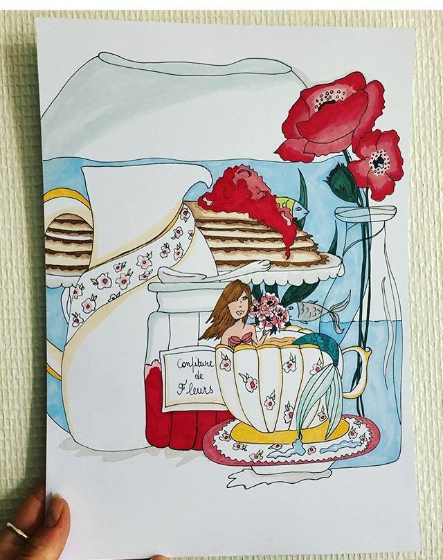 illustration dod illustration sirene gouter crepes