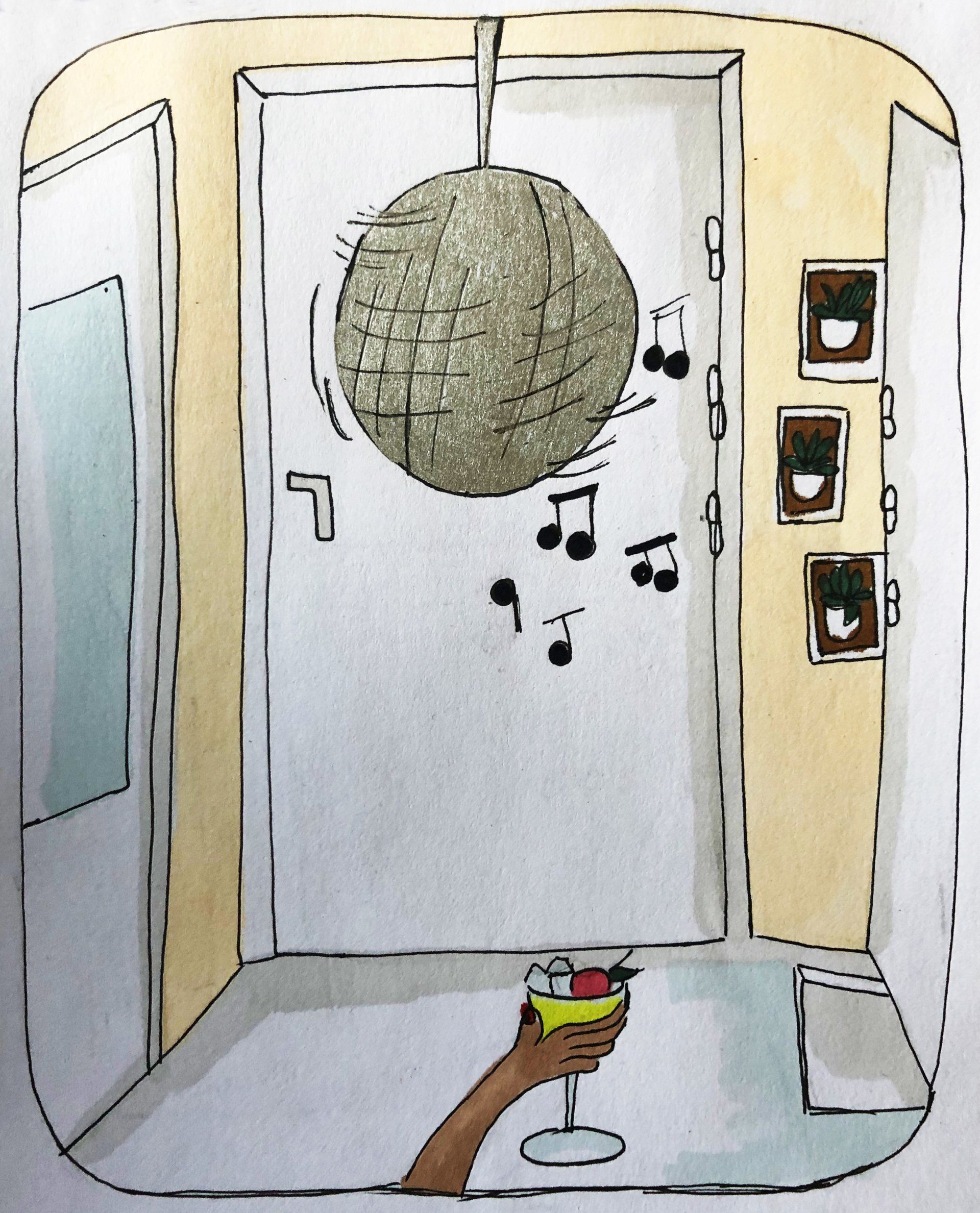 entrée appartement Dod illustratrice