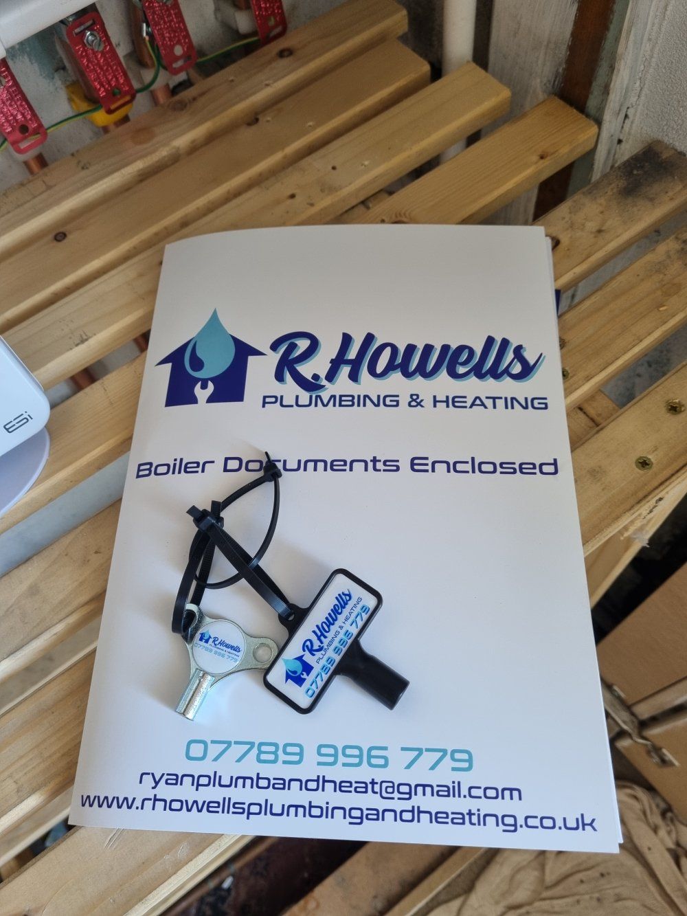 R Howells Plumbing and Heating Boiler Documents