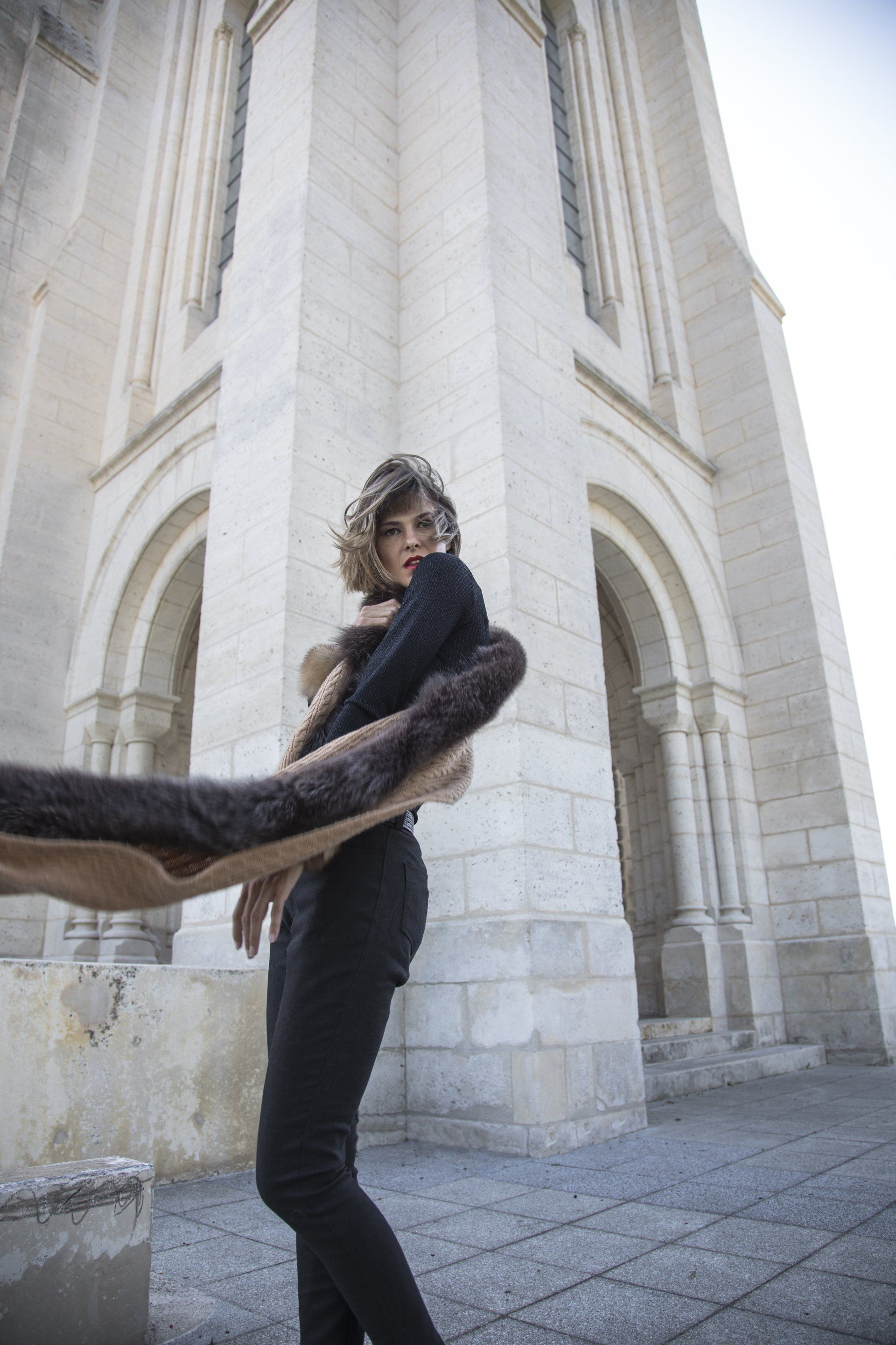 Luxurious scarf made from the finest fur in an elegant design