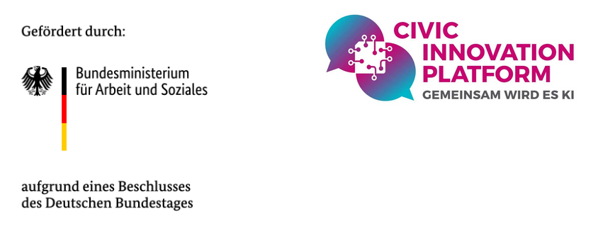 Logos BMAS und Civic innovation Logos BMAS und Civic innovation