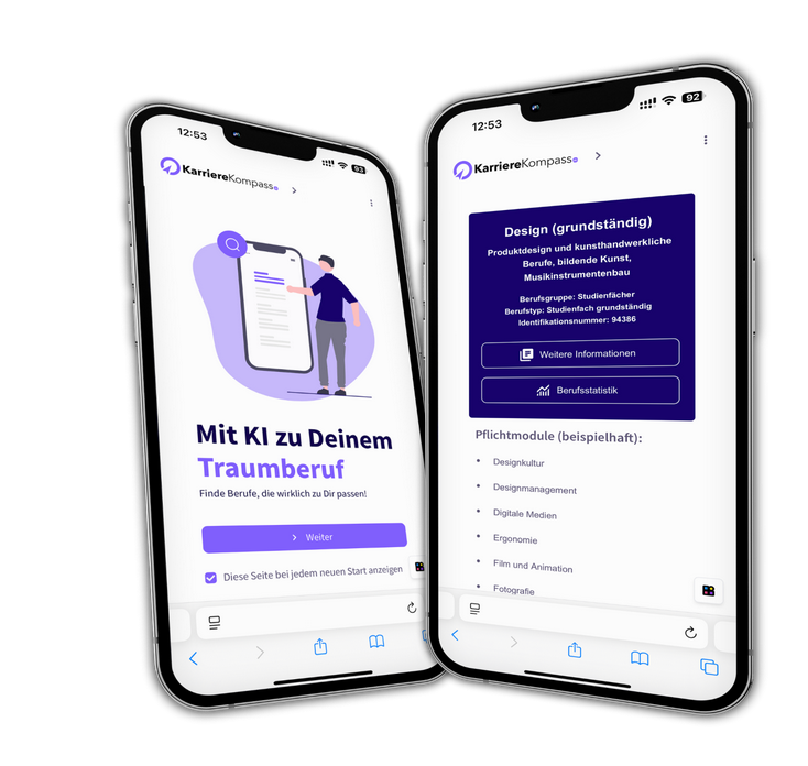 Mock-Up KarriereKompass App 02