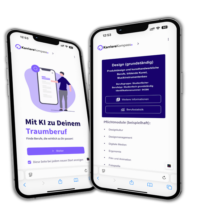 Mock-Up KarriereKompass App 02