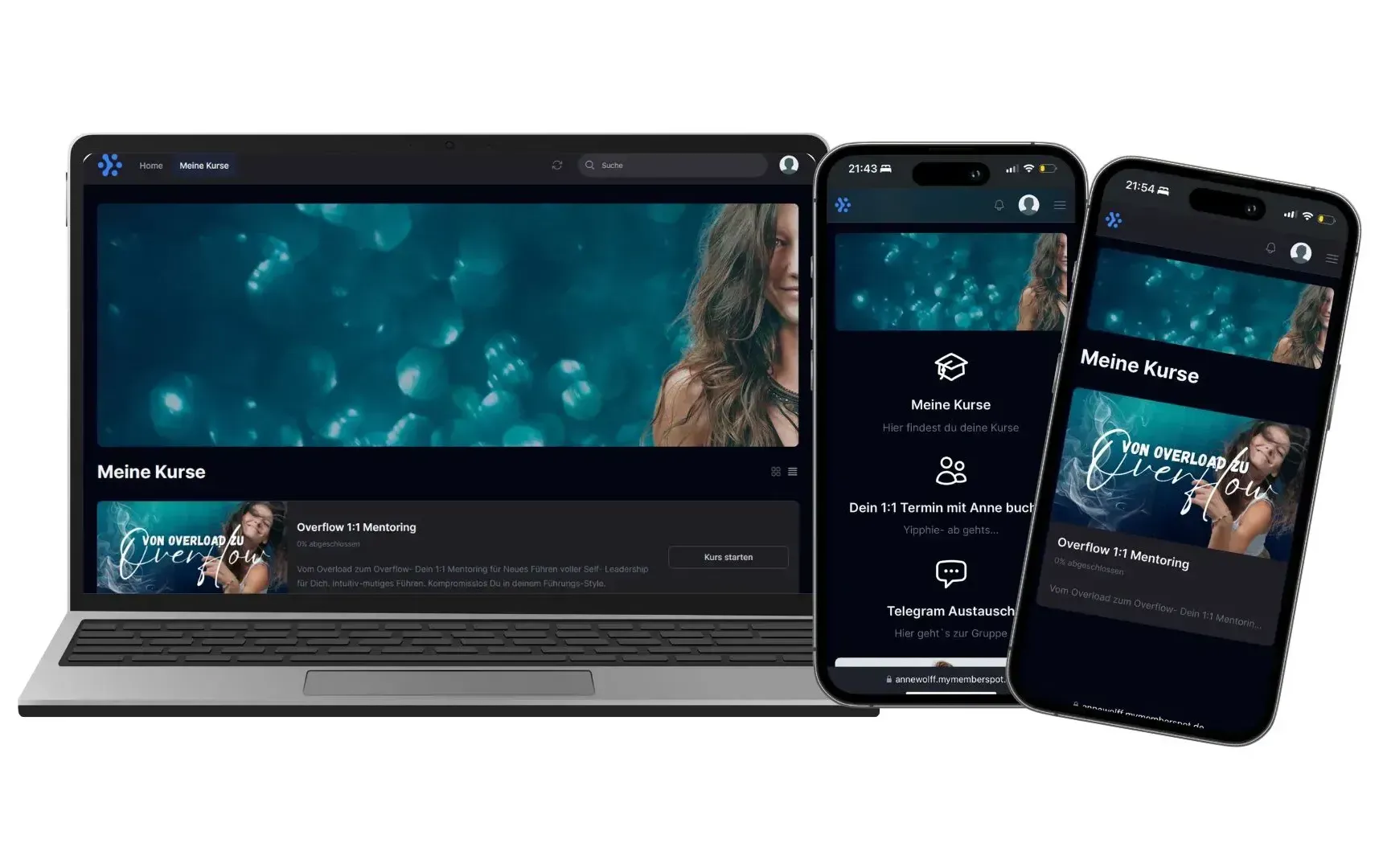 Self-Leadership Mentoring: 6 Monate 1:1 Begleitung für Führung in Balance. Self-Leadership Mentoring Module: Identity-Work, Verbindung, Grenzen setzen, Ängste überwinden.