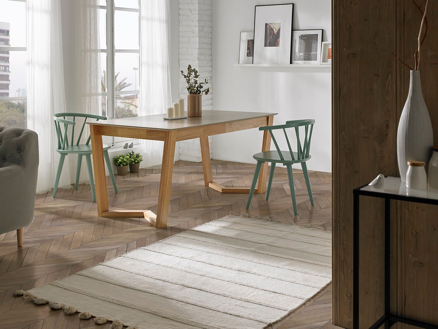 silla de comedor moderno, mesa estilo industrial, mesa de madera, mesa de cristal, mesa de centro, mesa elevable, mesita