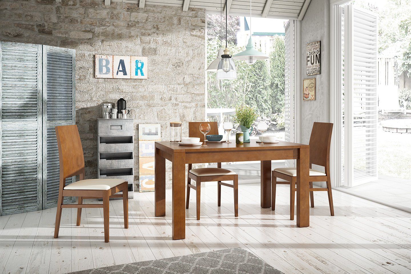 silla de comedor moderno, mesa estilo industrial, mesa de madera, mesa de cristal, mesa de centro, mesa elevable, mesita
