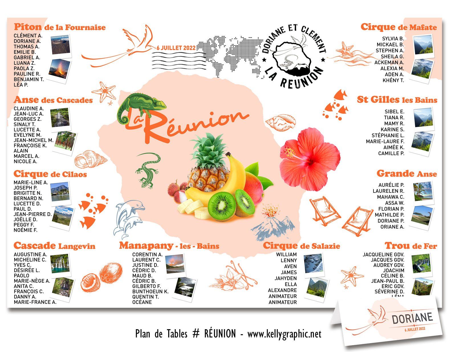 Plan de Table Mariage La Réunion Plan de Table Mariage La Réunion