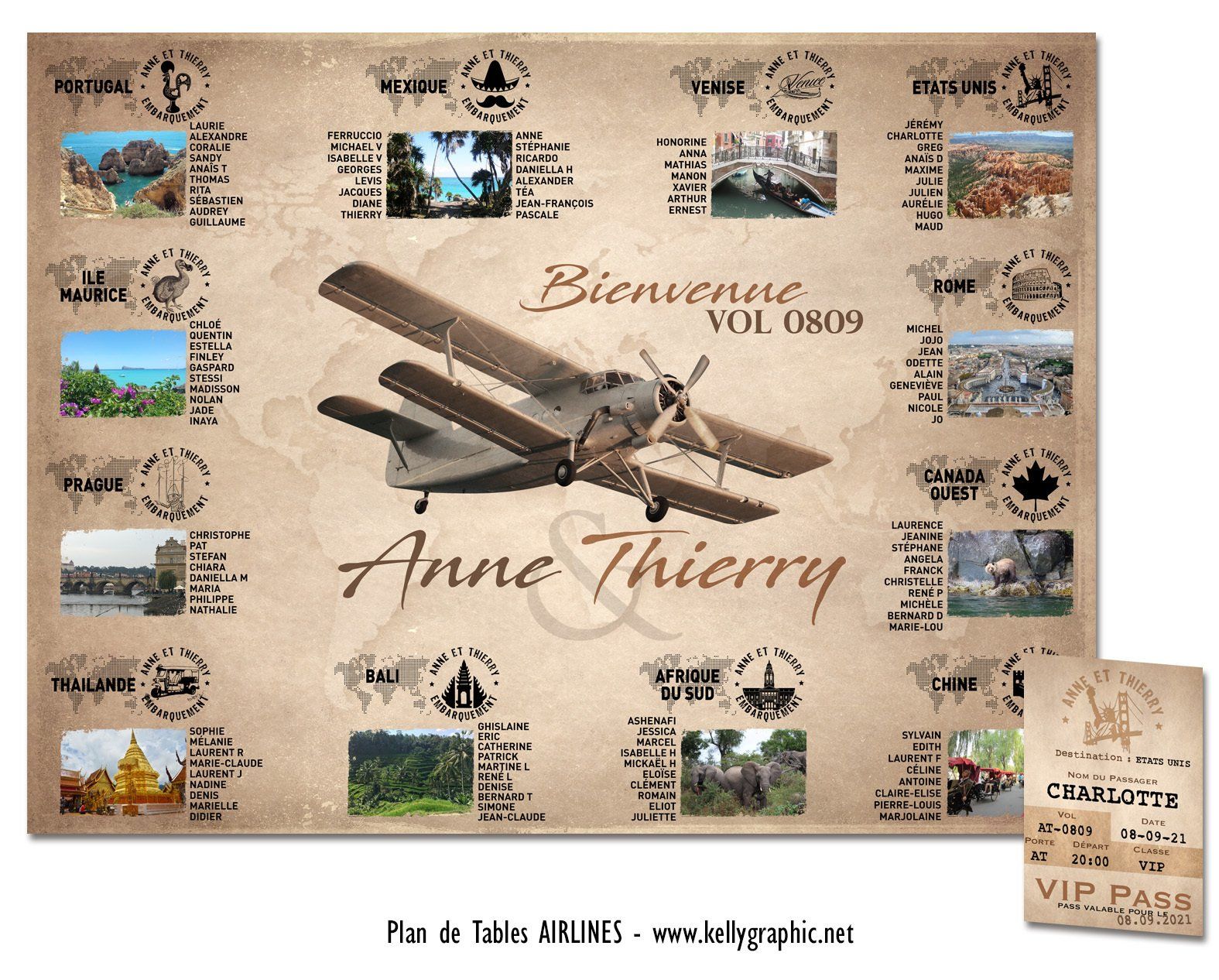 plan de tables mariage rétro vintage avion plan de tables mariage rétro vintage avion