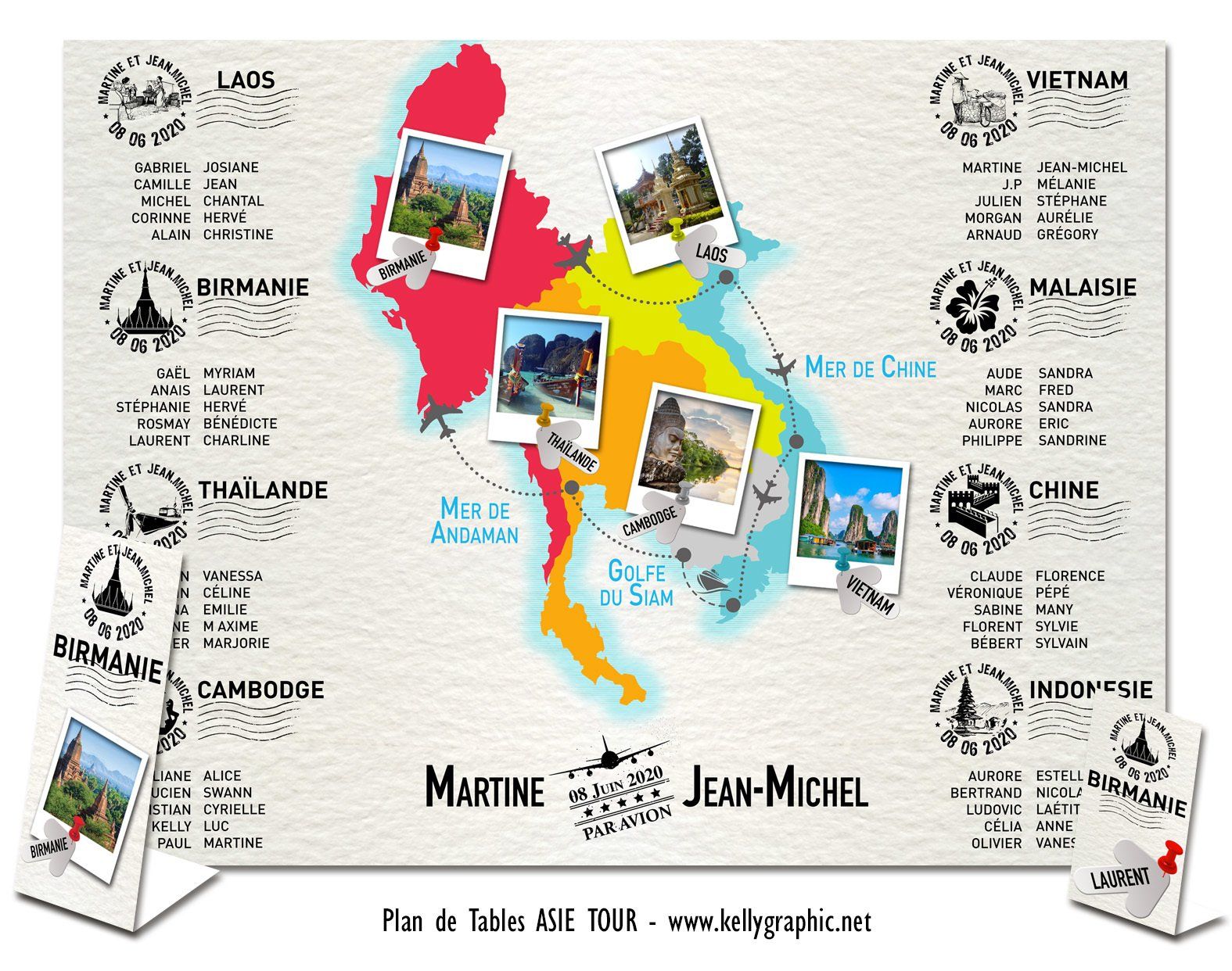 Plan de Table Mariage Asie Tour Plan de Table Mariage Asie Tour