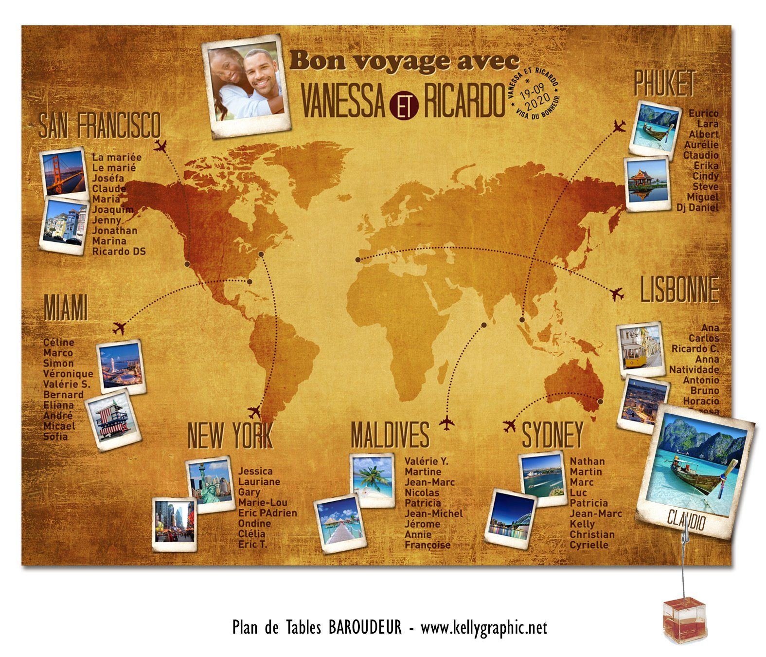 Plan de Table Mariage Voyage Avion Plan de Table Mariage Voyage Avion