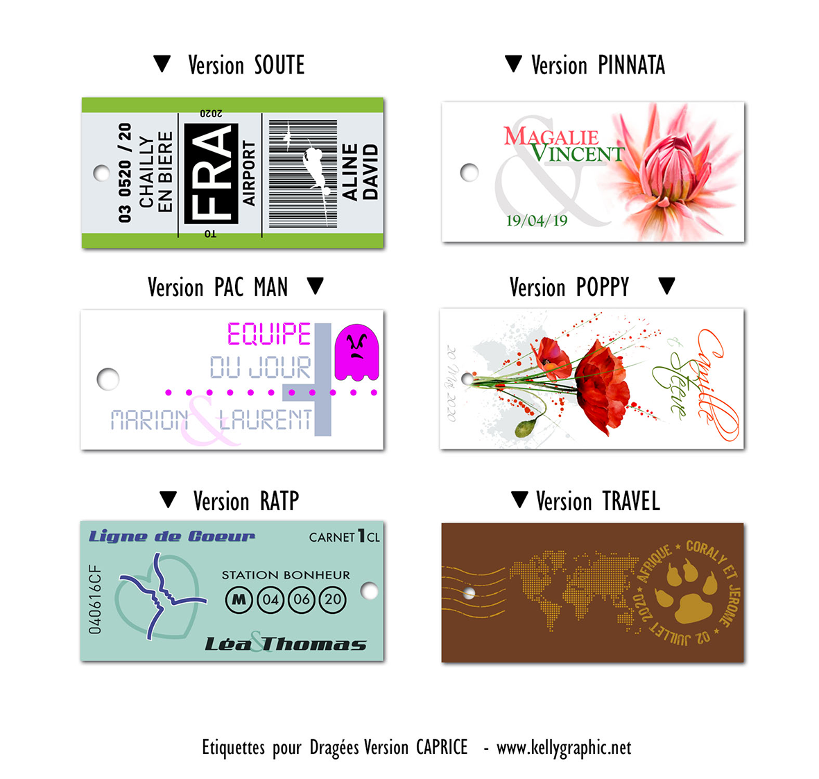 Etiquettes dragées personnalisées mariage Etiquettes dragées personnalisées mariage