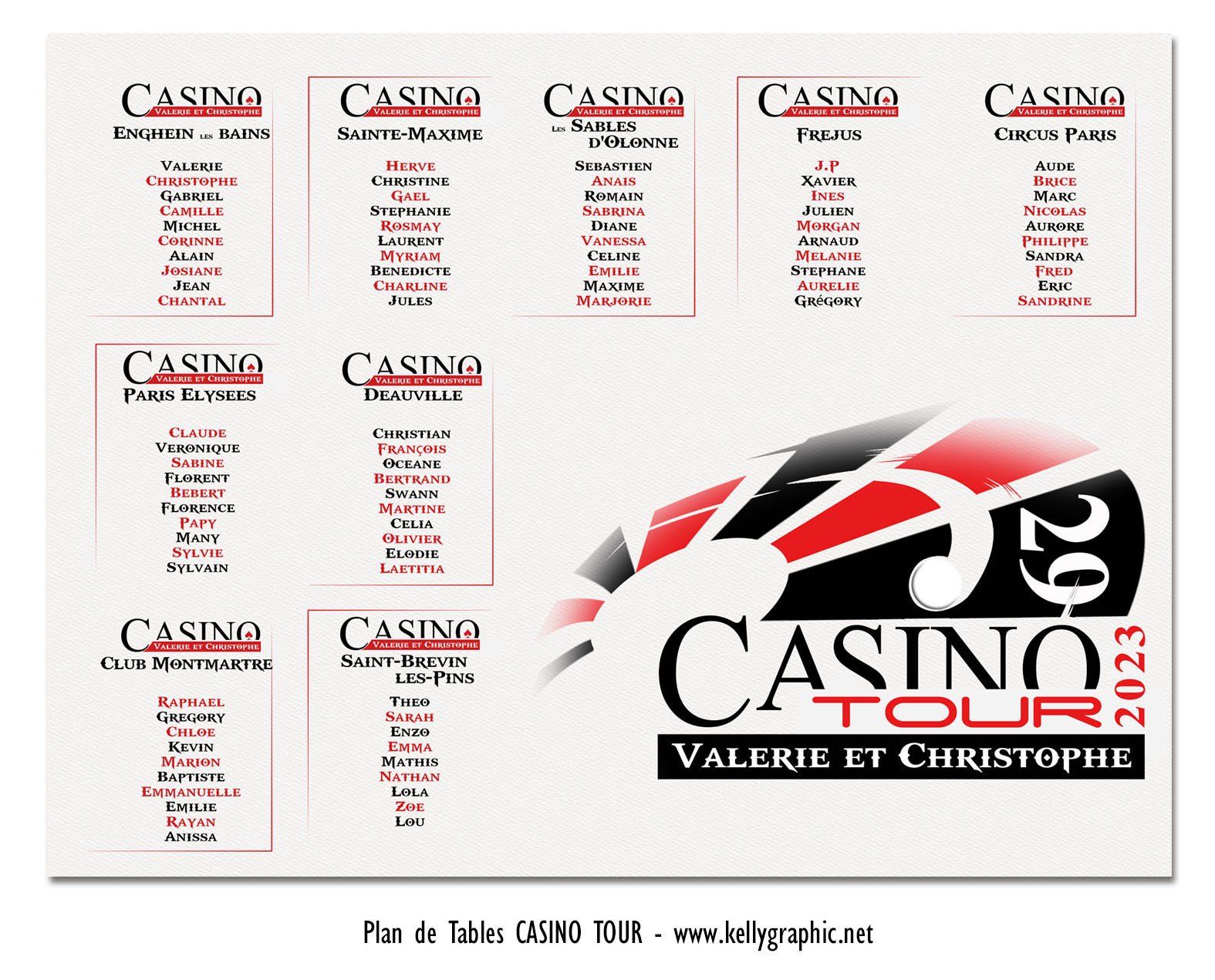 Plan de Table Mariage Las Vegas Plan de Table Mariage casino Las Vegas