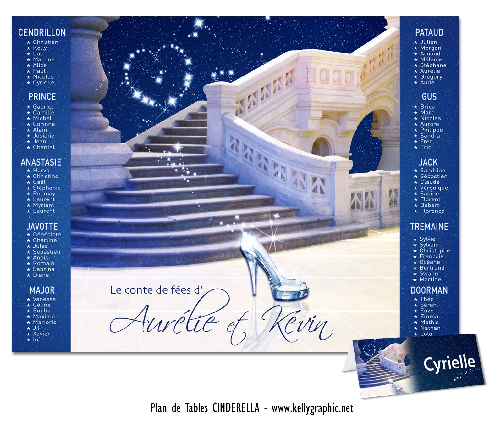 Plan de Table Mariage Cendrillon Disney Plan de Table Mariage Cendrillon Disney