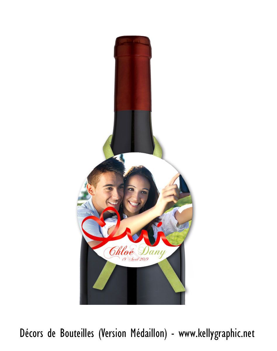 Etiquette autocollante Vin Mariage Etiquette autocollante Vin Mariage